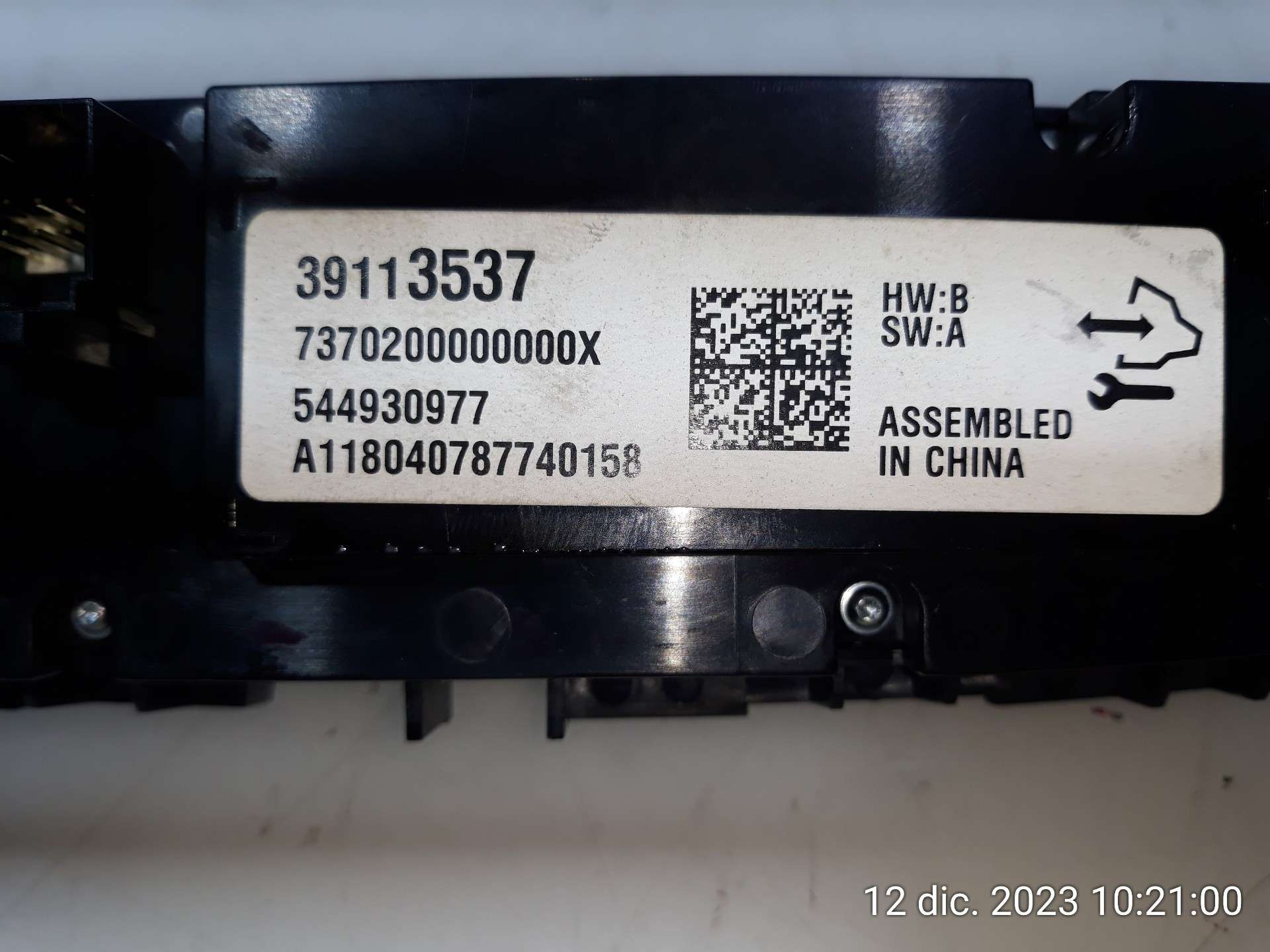 MANDO CLIMATIZADOR OPEL INSIGNIA GRAND SPORT 2017- (39113537 1497951)