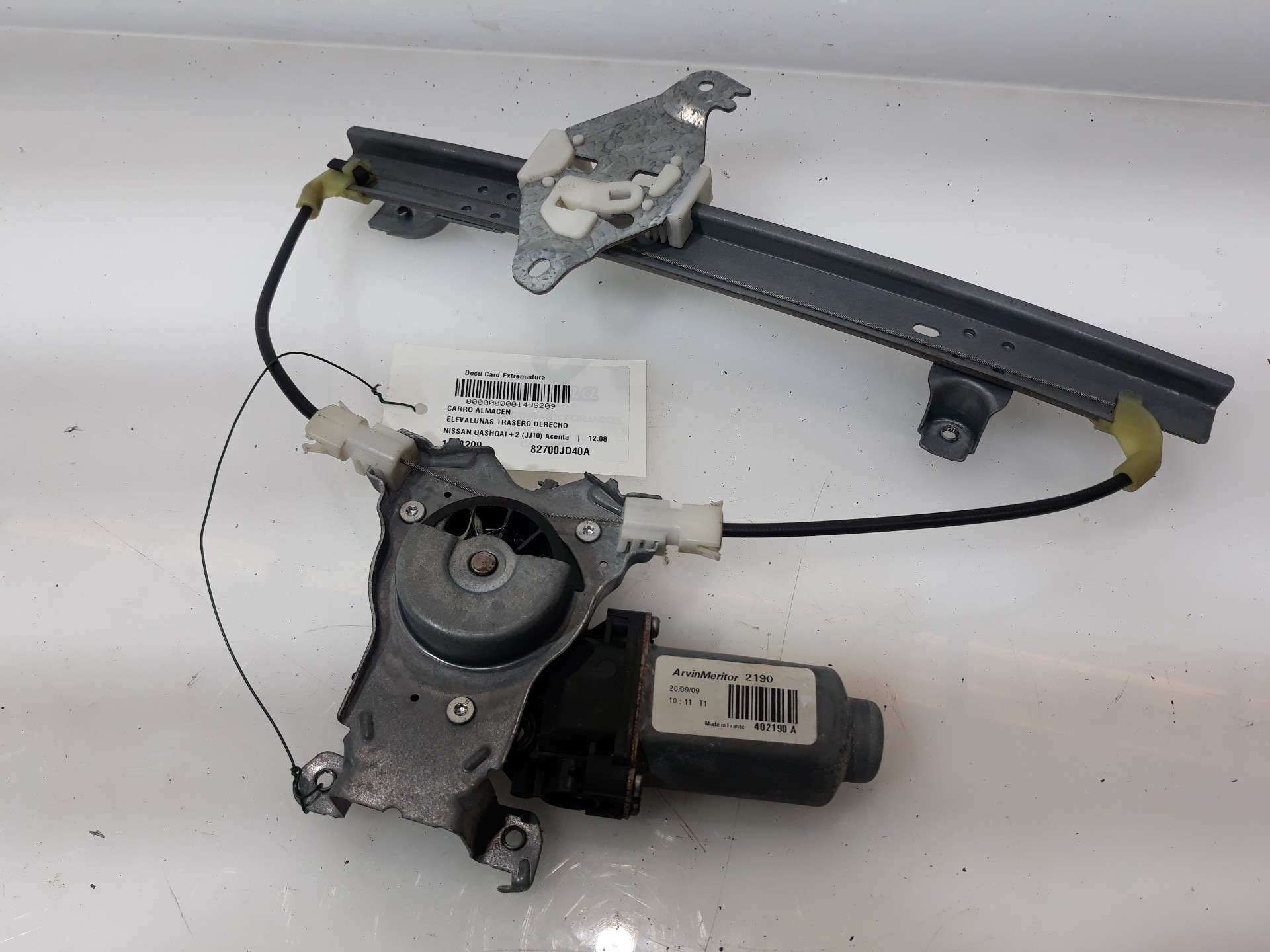 ELEVALUNAS TRASERO DERECHO NISSAN QASHQAI+2 (JJ10) 2008-2014 (82700JD40A 1498209)