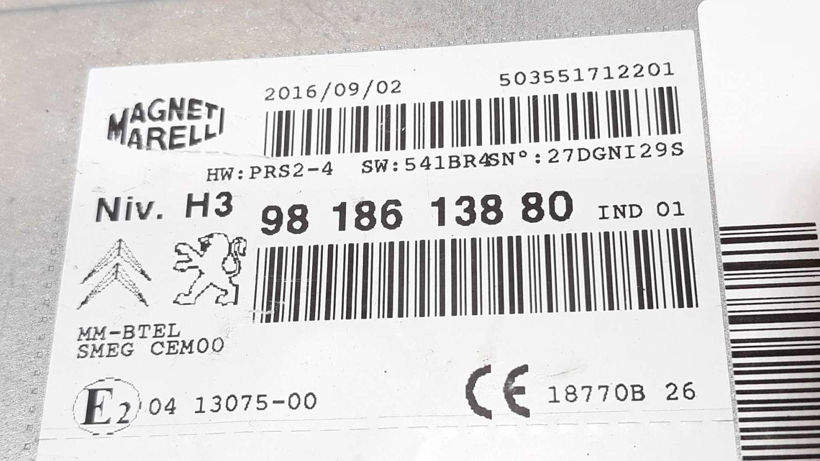 SISTEMA NAVEGACION GPS PEUGEOT 508 SW 2011-2018 (1681017380 1548464)