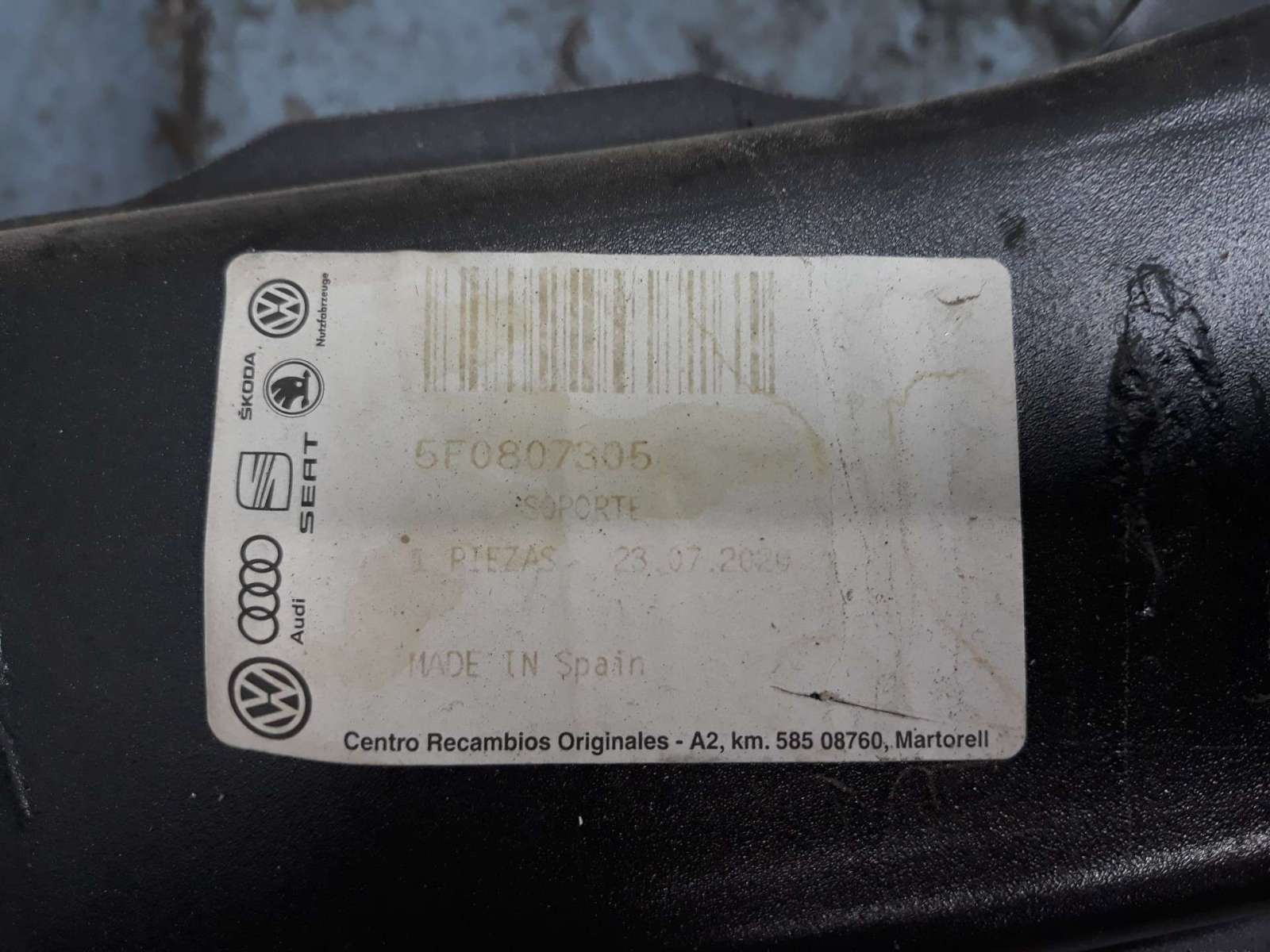 REFUERZO PARAGOLPES TRASERO SEAT LEON (5F1) 2012-2021 (5F0807305 1502033)