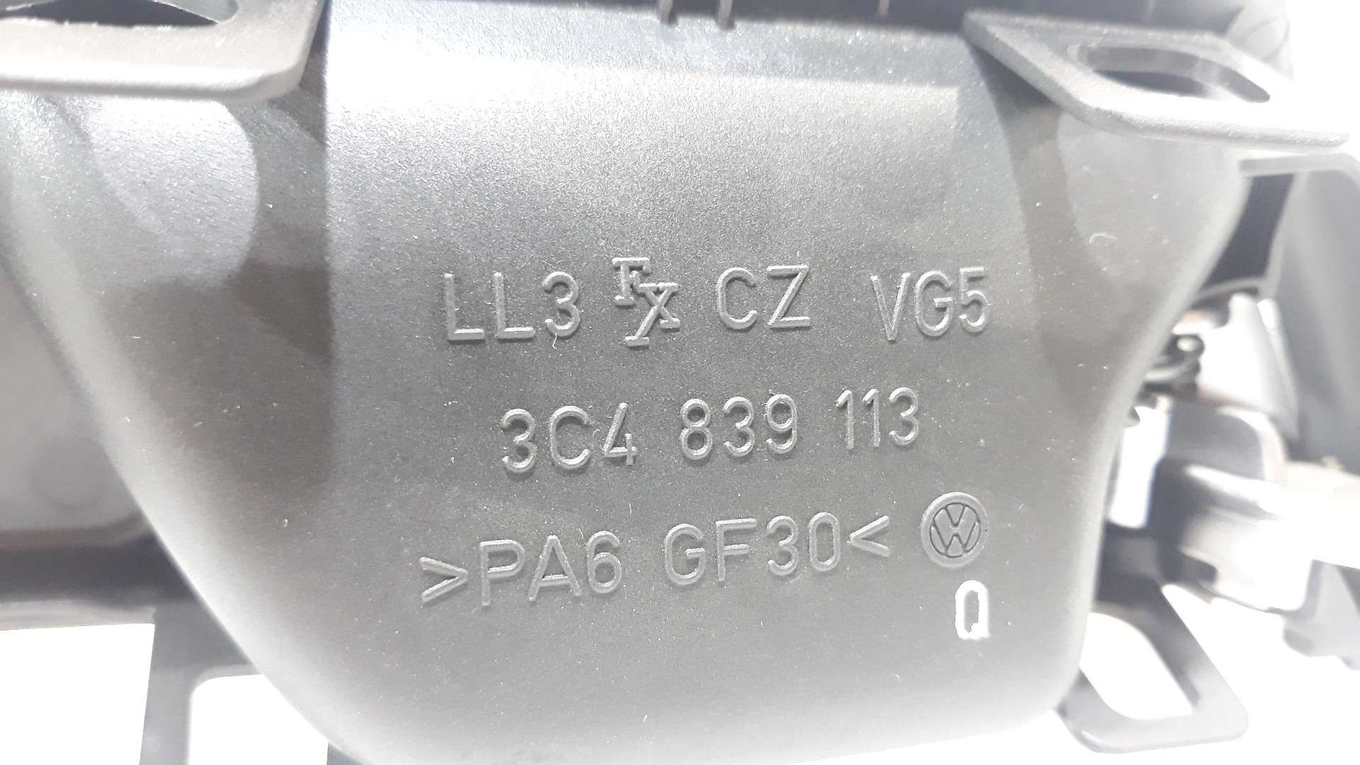 MANETA INTERIOR TRASERA IZQUIERDA VOLKSWAGEN PASSAT BERLINA (3C2) 2005-2010 (3C1837113DTDZ 1612564)