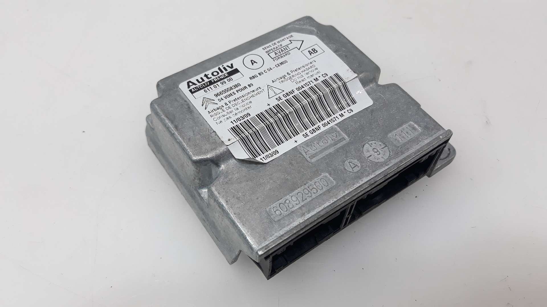 CENTRALITA AIRBAG PEUGEOT PARTNER KOMBI 2008- (9665558380 1612641)