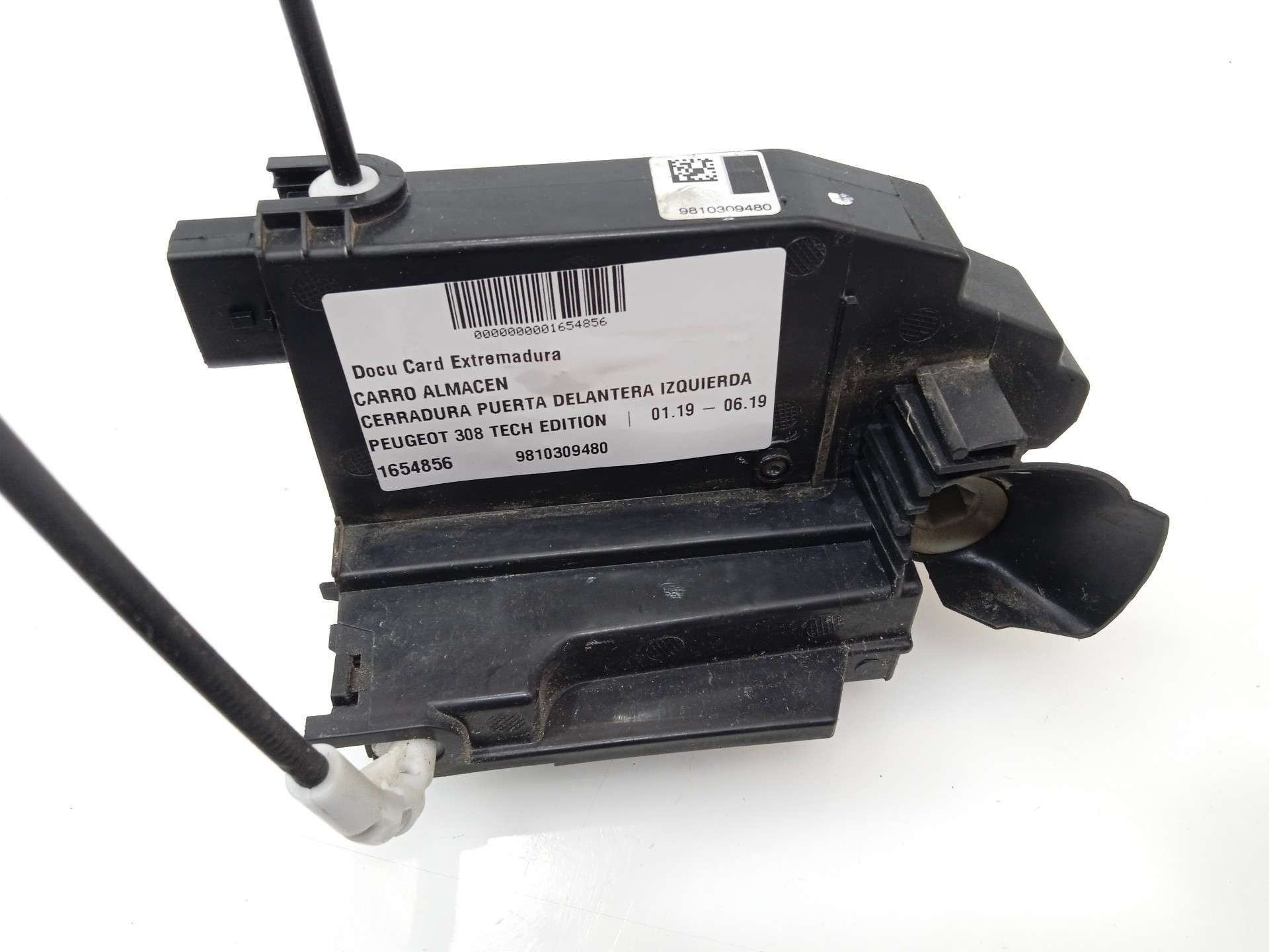 CERRADURA PUERTA DELANTERA IZQUIERDA PEUGEOT 308 2013- (9810309480 1654856)