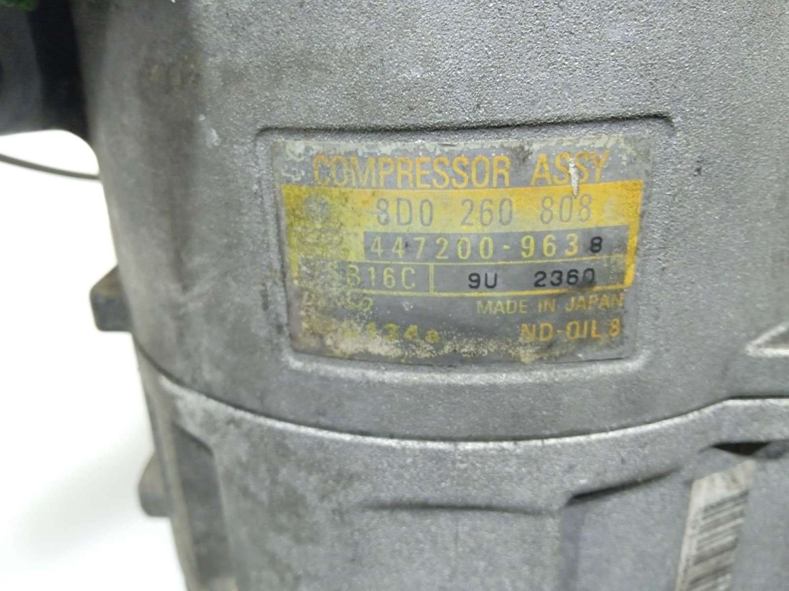 COMPRESOR AIRE ACONDICIONADO VOLKSWAGEN PASSAT BERLINA (3B2) 1996-2000 (8D0260805J 1655122)