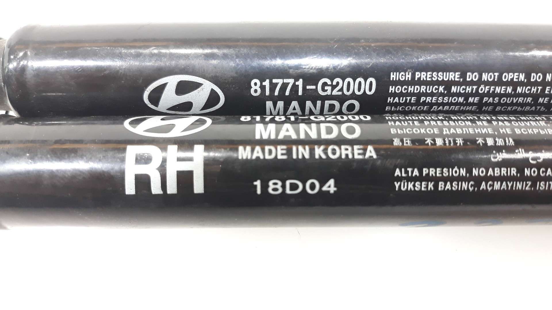 AMORTIGUADORES MALETERO / PORTON HYUNDAI IONIQ (AE) 2016- (81781G2000 1613270)