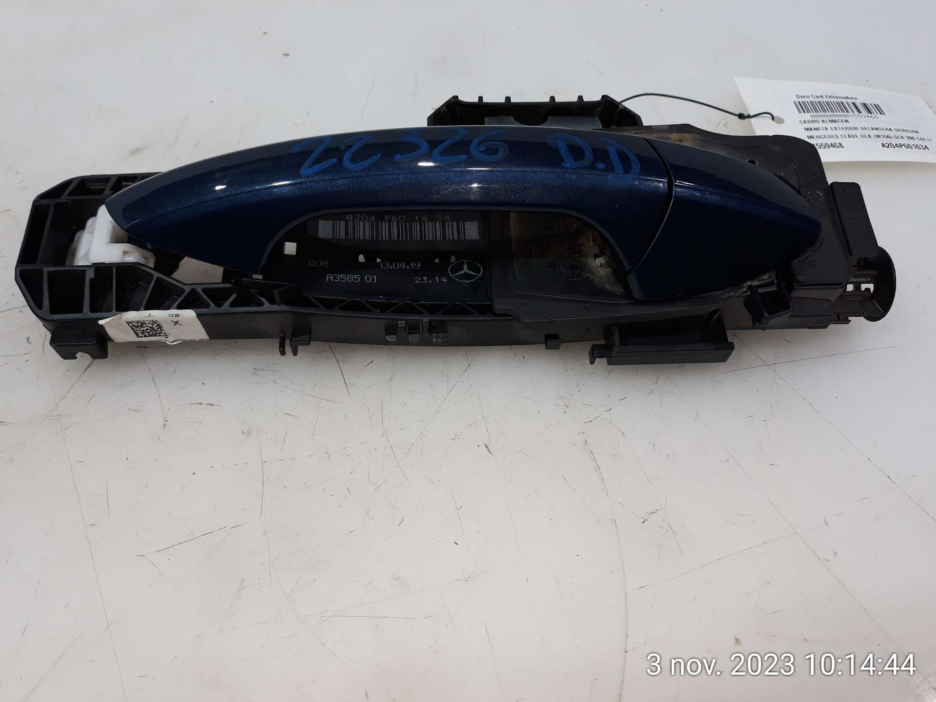 MANETA EXTERIOR DELANTERA DERECHA MERCEDES-BENZ CLASE GLA (X156) 2013- (A2047600270 1559468)