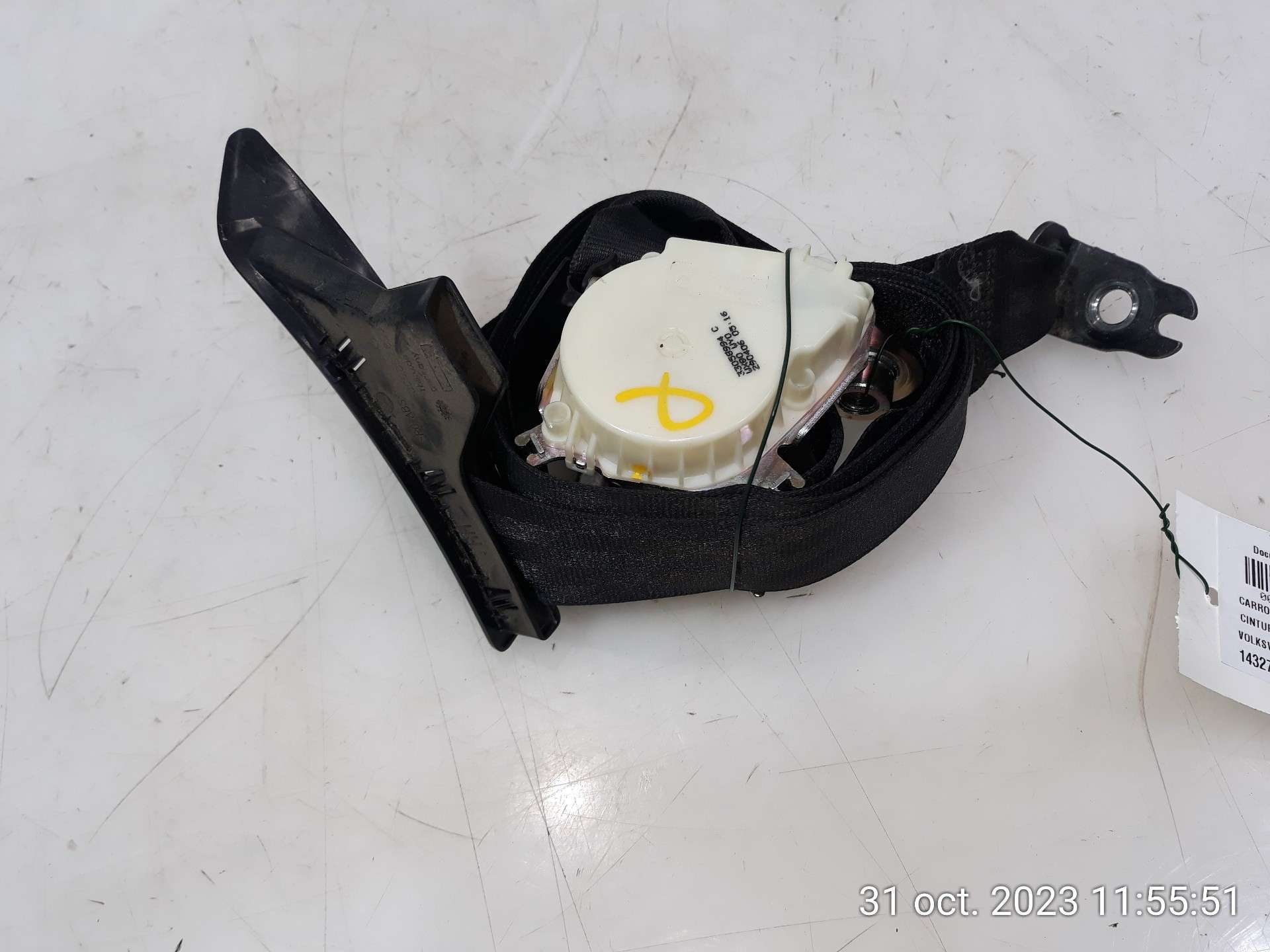 CINTURON SEGURIDAD TRASERO DERECHO VOLKSWAGEN PASSAT BERLINA (3C2) 2005-2010 (33058994C 1432759)