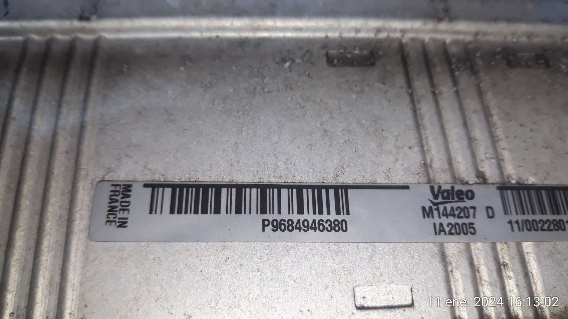 INTERCOOLER PEUGEOT 508 I (8D_) 2010-2018 (9684946380 1582514)