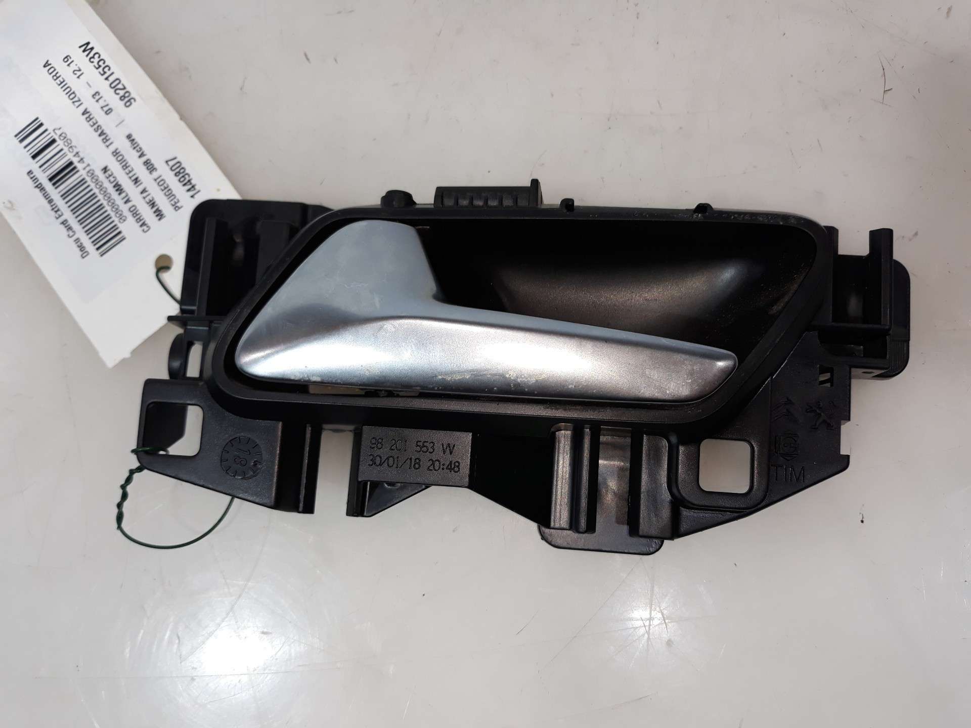 MANETA INTERIOR TRASERA IZQUIERDA PEUGEOT 308 2013- (98201553VV 1449807)