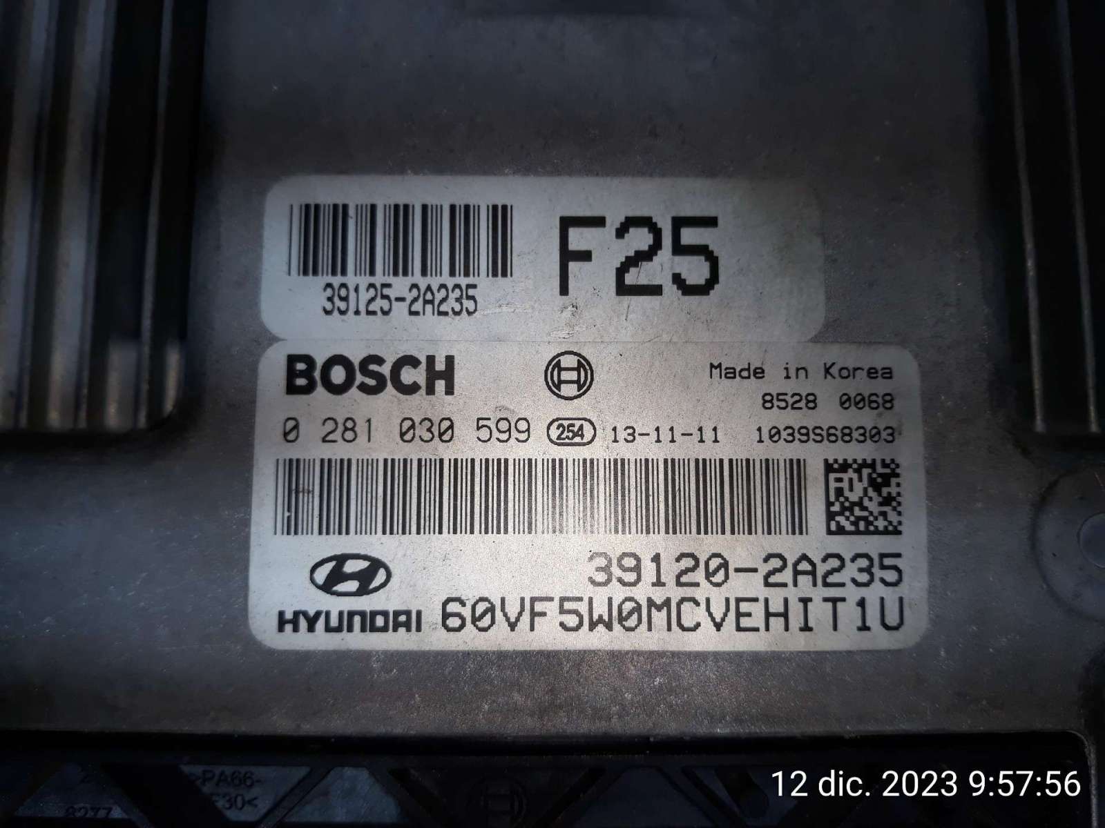 CENTRALITA MOTOR UCE HYUNDAI i40 I (VF) 2012-2019 (391202A235 1568051)