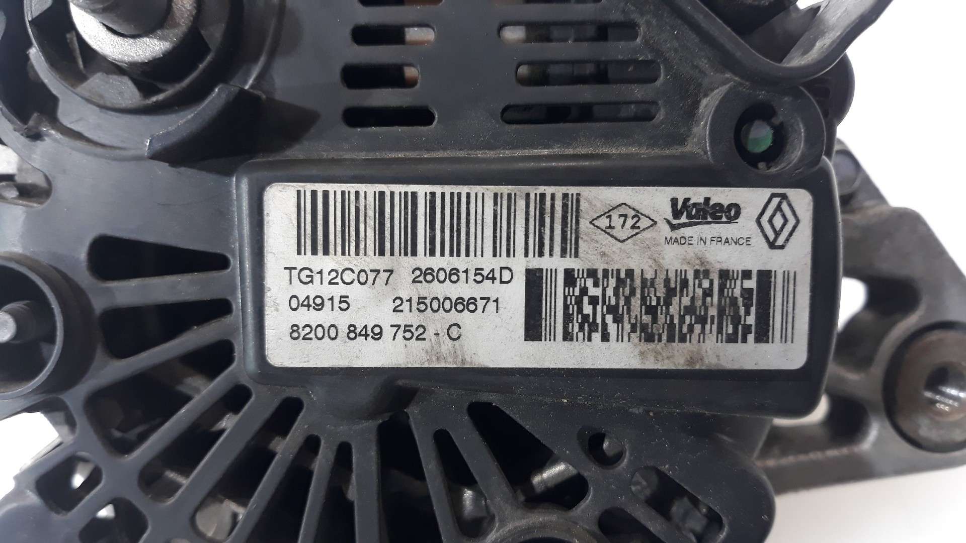 ALTERNADOR RENAULT MEGANE III BERLINA 5 P 2008-2016 (8200849752 1622720)