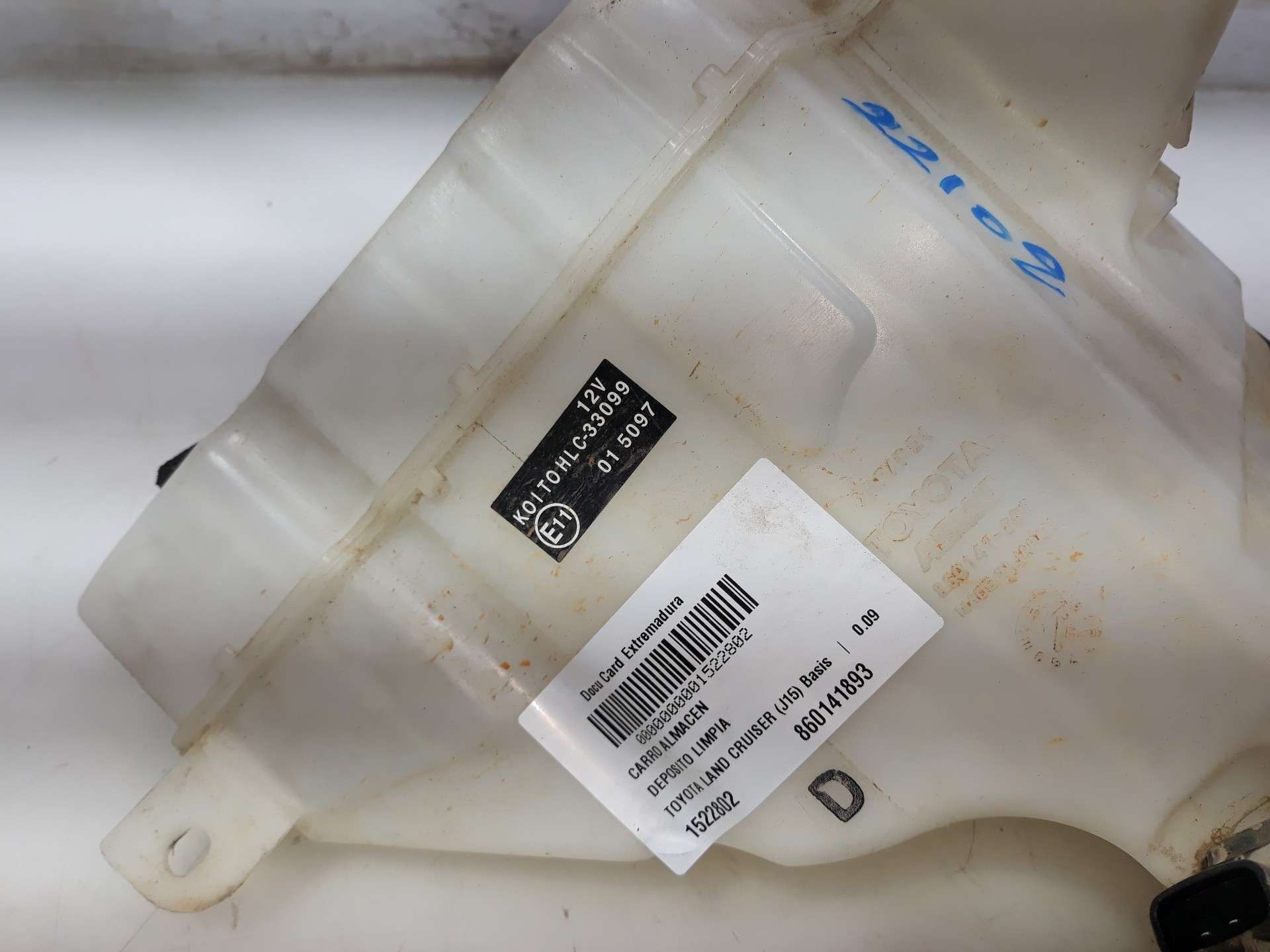 DEPOSITO LIMPIA TOYOTA LAND CRUISER (J15) 2009-2017 (860141893 1522802)