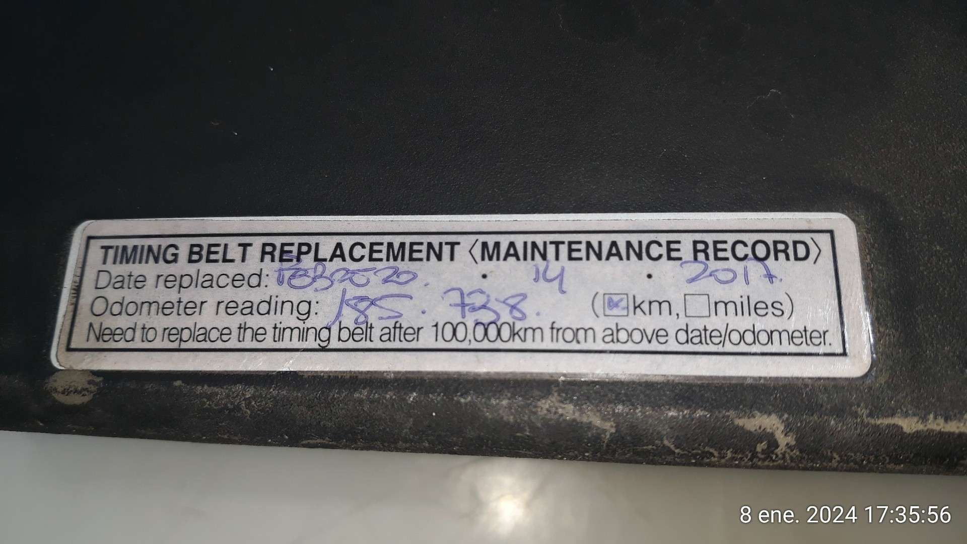 TAPA MOTOR TOYOTA COROLLA (E12) 2001-2007 (126110G020 1572248)