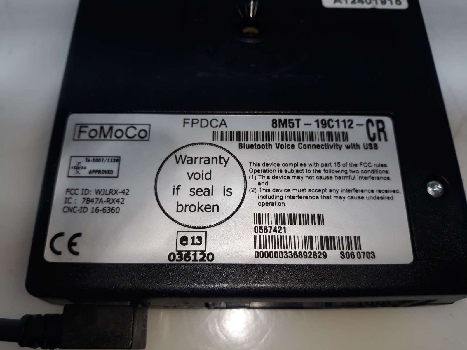 MODULO ELECTRONICO FORD GALAXY (CA1) 2006-2015 (8M5T19C112CR 1573879)