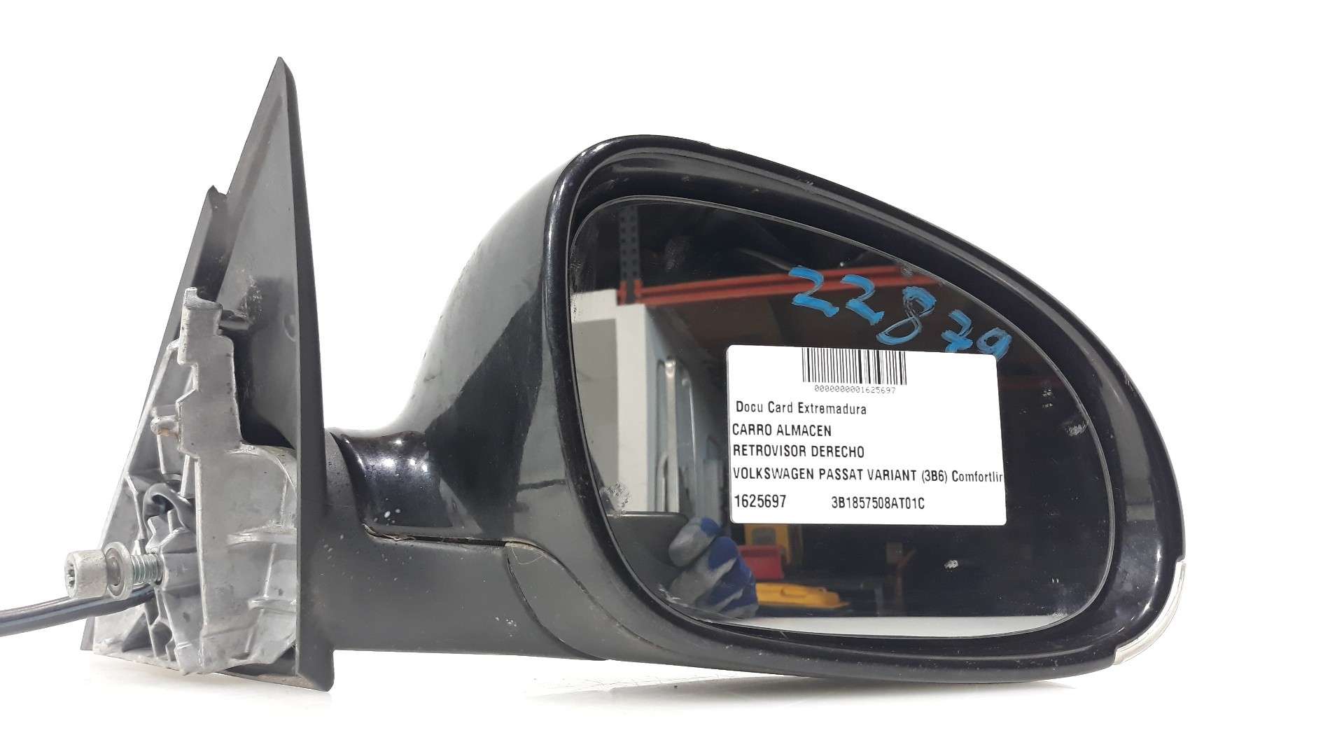 RETROVISOR DERECHO VOLKSWAGEN PASSAT VARIANT (3B6) 2000-2005 (3B1857508AT01C 1625697)