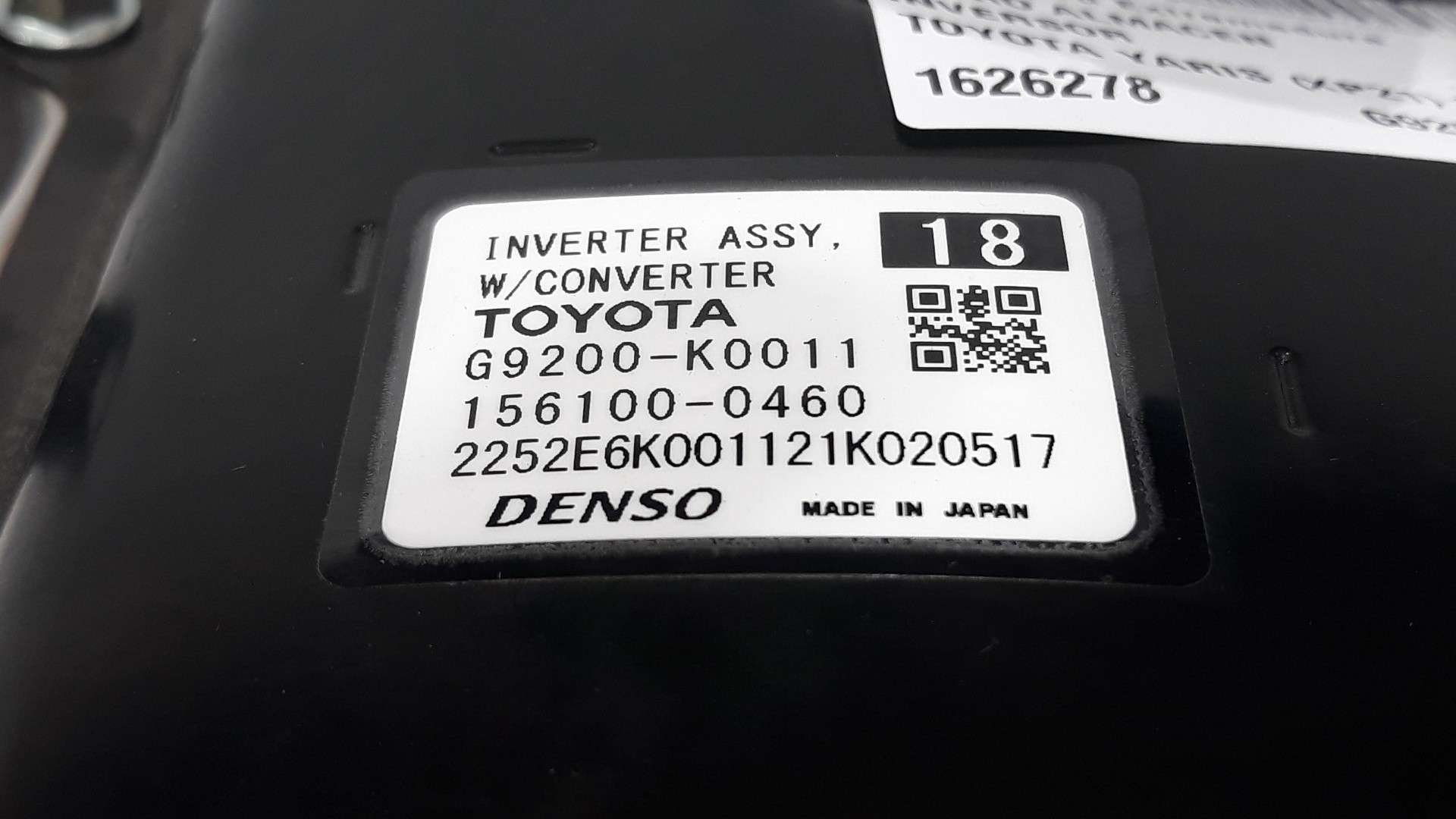 INVERSOR TOYOTA YARIS (_P21_, _PA1_, _PH1_) 2020- (G9200K0011 1626278)