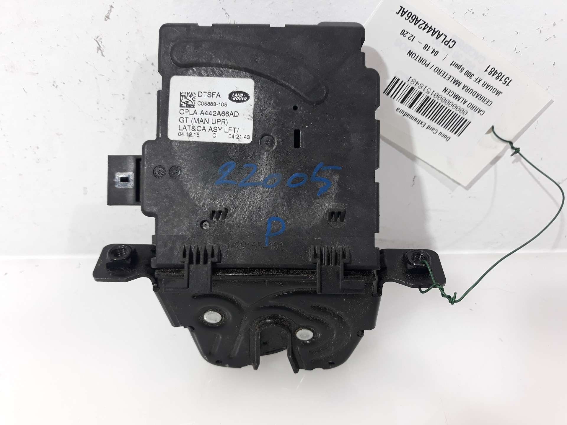 CERRADURA MALETERO / PORTON JAGUAR XF II (X260) 2015- (CPLAA442A66AD 1518481)