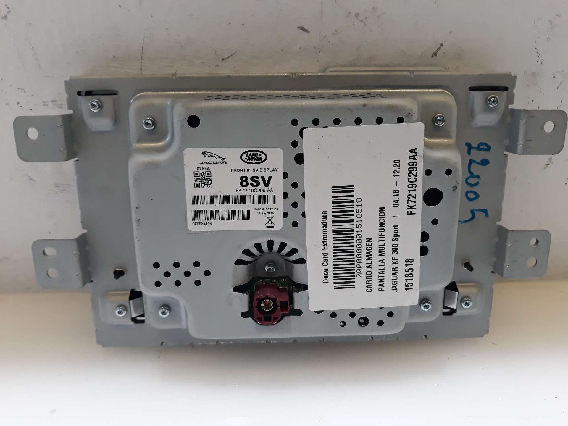 PANTALLA MULTIFUNCION JAGUAR XF II (X260) 2015- (FK7219C299AA 1518518)