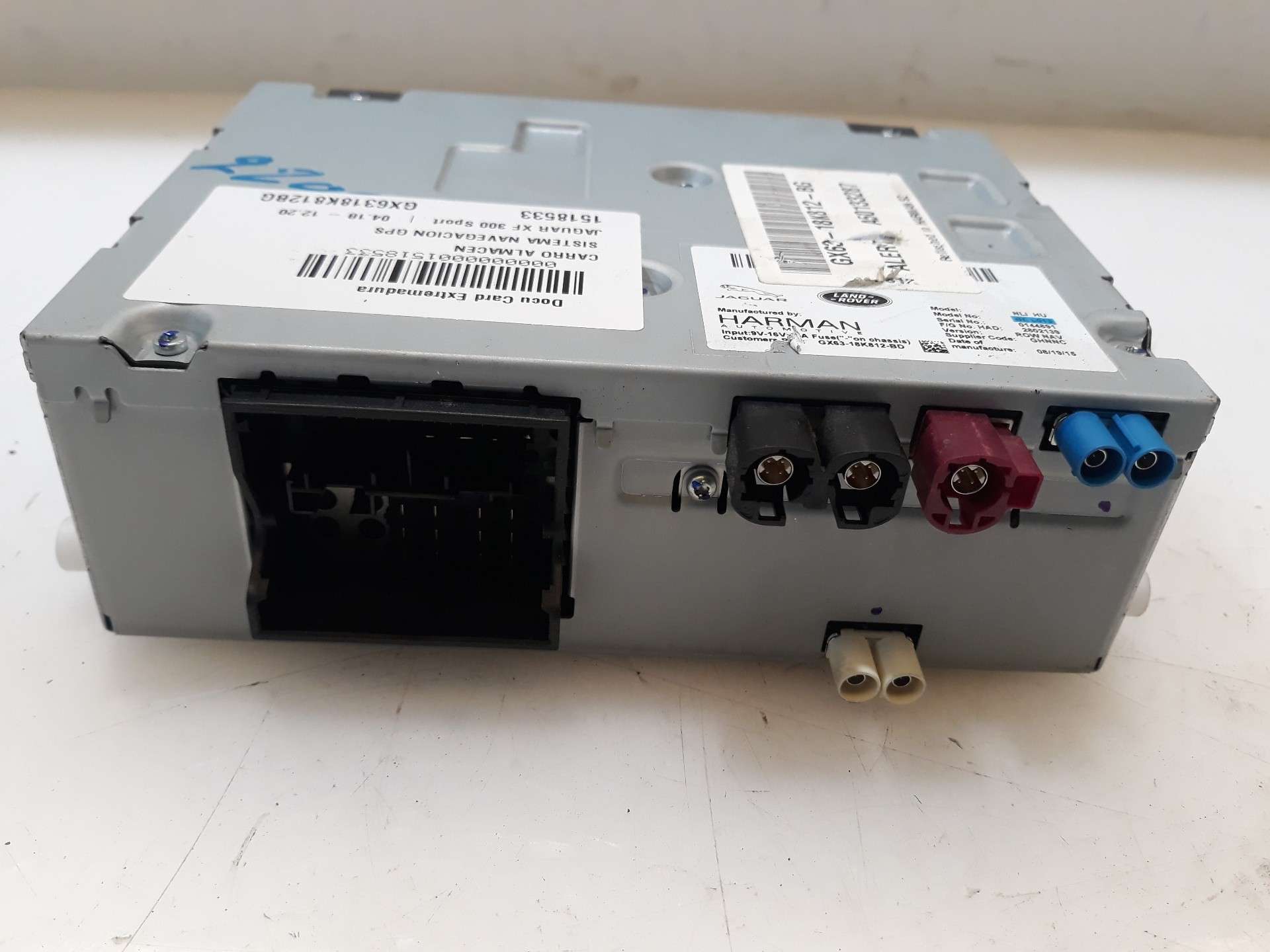 SISTEMA NAVEGACION GPS JAGUAR XF II (X260) 2015- (GX6318K812BG 1518533)