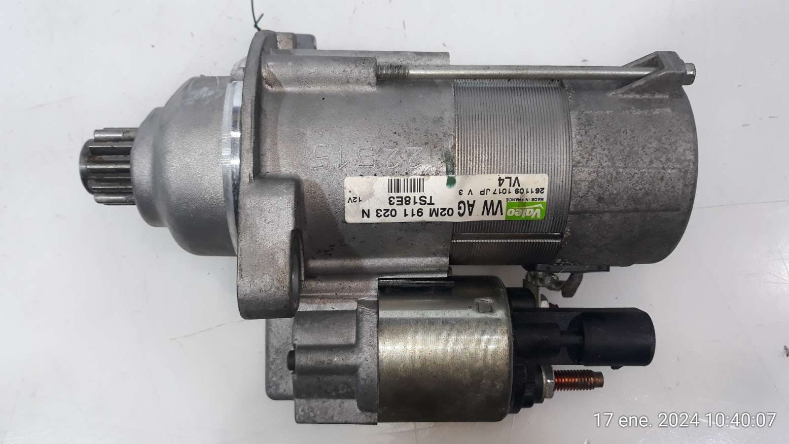 MOTOR ARRANQUE SKODA SUPERB COMBI (3T5) 2009-2015 (02M911023N 1575819)