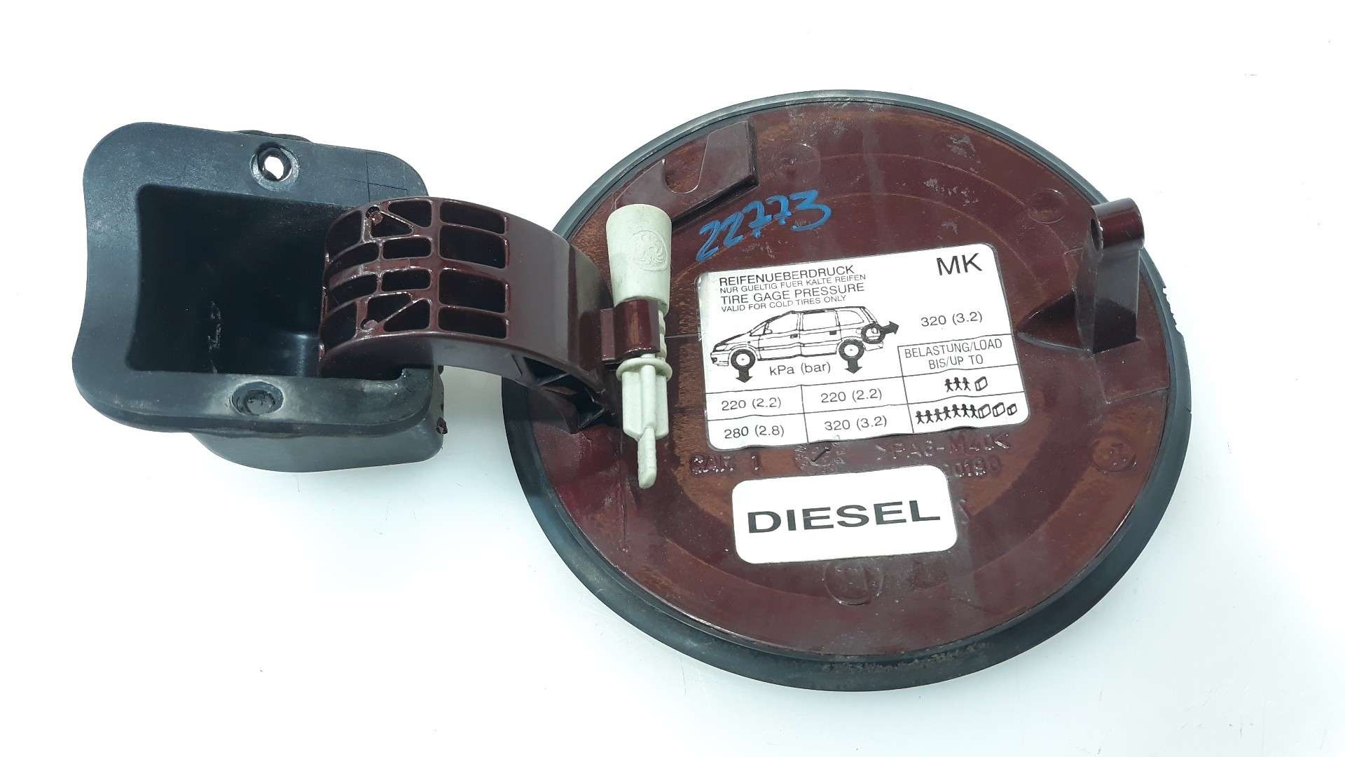 TAPA EXTERIOR COMBUSTIBLE OPEL ZAFIRA A 1999-2005 (90544227 1626655)