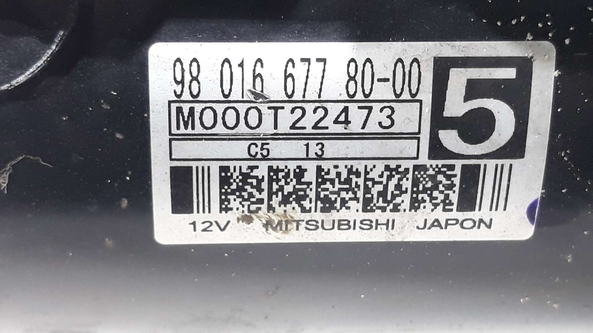 MOTOR ARRANQUE CITROËN C4 PICASSO 2013- (9801667780 1633195)