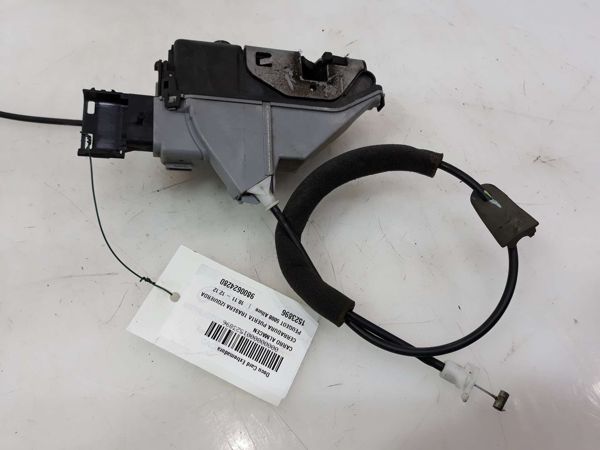 CERRADURA PUERTA TRASERA IZQUIERDA PEUGEOT 5008 2009-2017 (9800624280 1523896)