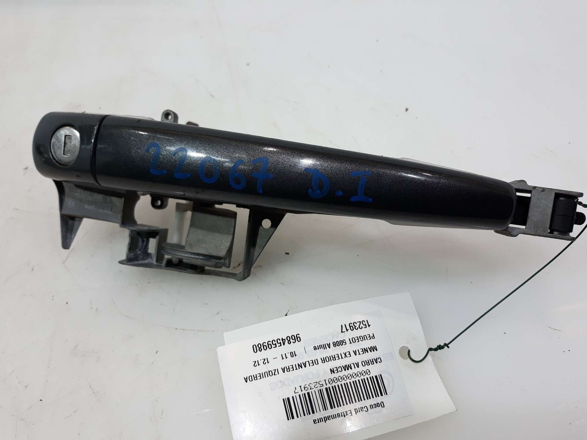 MANETA EXTERIOR DELANTERA IZQUIERDA PEUGEOT 5008 2009-2017 (9101KJ 1523917)