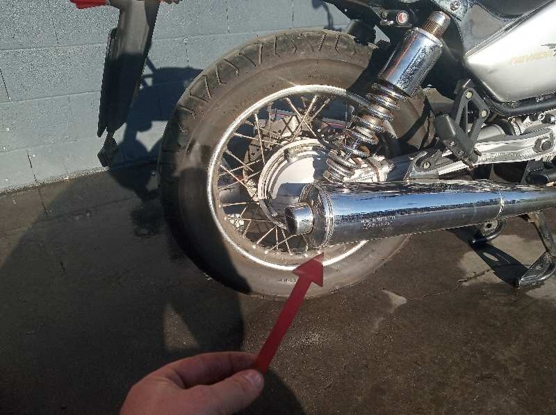 TUBO ESCAPE TRASERO GUZZI NEVADA 2005-2007 (GU31122960 946188)