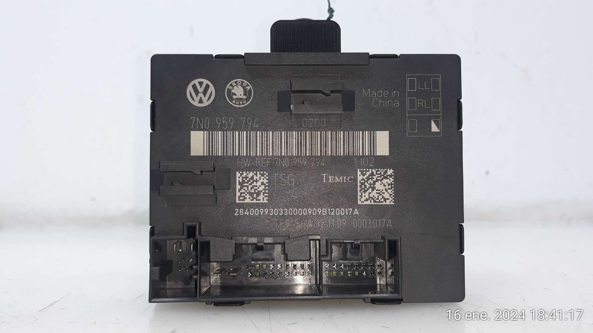 MODULO ELECTRONICO SKODA SUPERB COMBI (3T5) 2009-2015 (7N0959794 1587132)