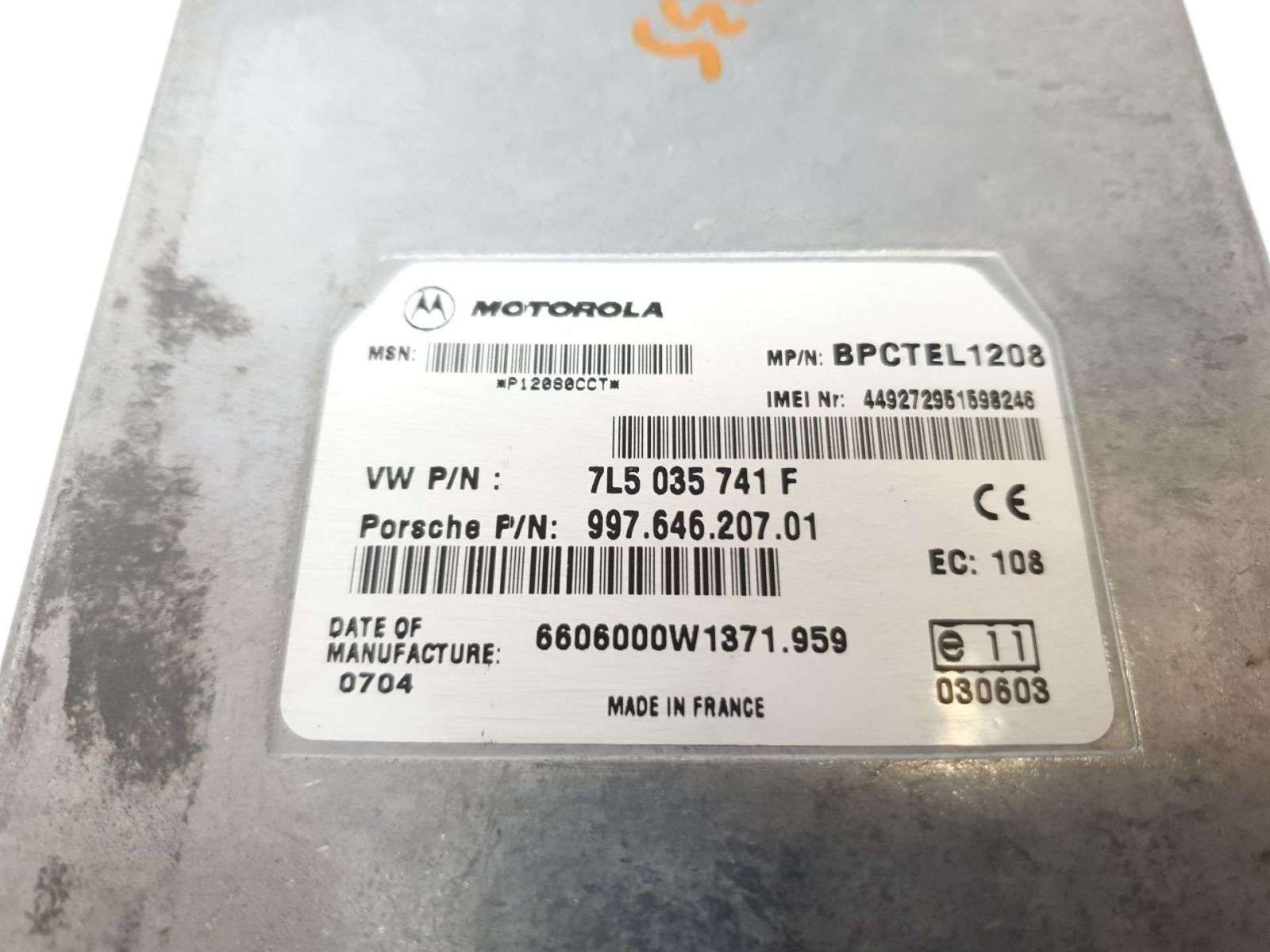 MODULO ELECTRONICO PORSCHE 911 (TYP 997) 2004-2013 (99764620701 1176597)