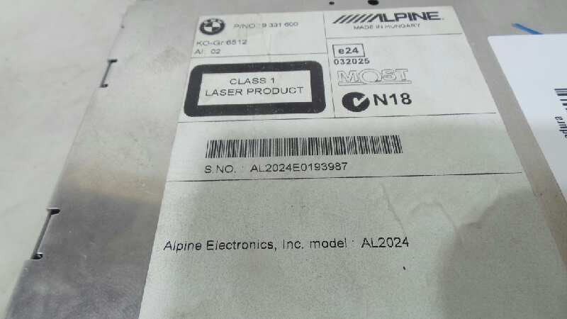 SISTEMA AUDIO / RADIO CD BMW SERIE 3 TOURING (F31) 2012-2016 (9331600 1167974)