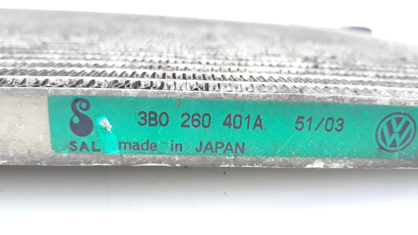 CONDENSADOR / RADIADOR  AIRE ACONDICIONADO VOLKSWAGEN PASSAT BERLINA (3B3) 2000-2005 (3B0260401B 1637344)