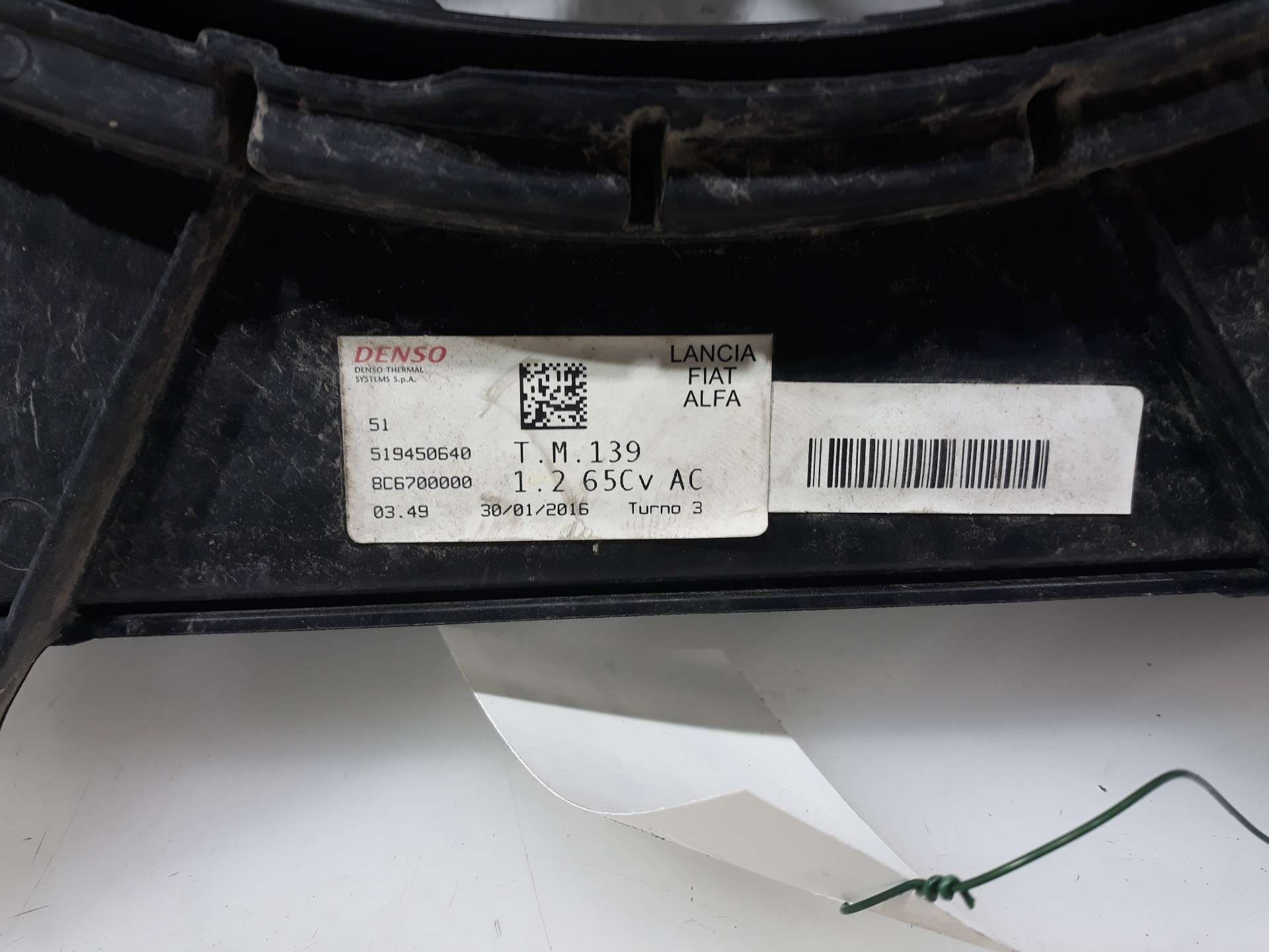 ELECTROVENTILADOR FIAT PANDA (319) 2012- (519450640 1472683)