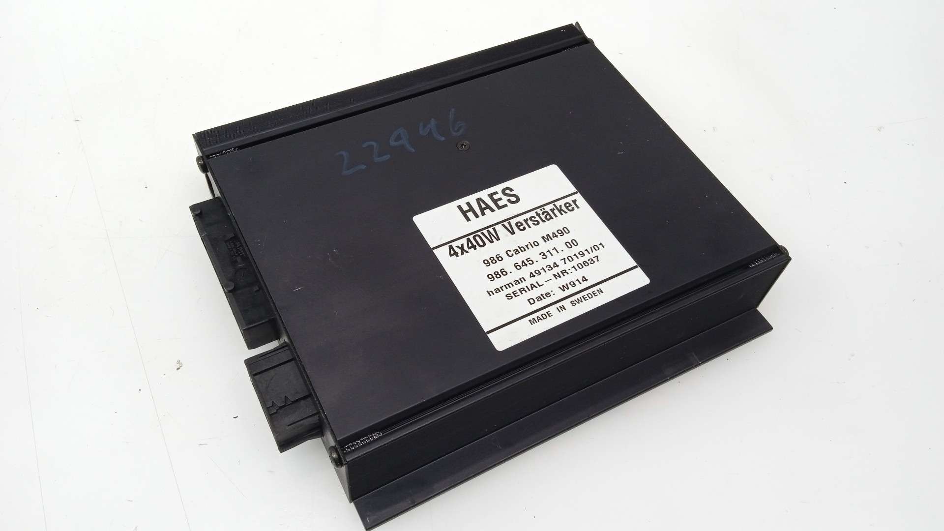 AMPLIFICADOR DE SONIDO PORSCHE BOXSTER (TYP 986) 1996-2004 (98664531100 1637361)