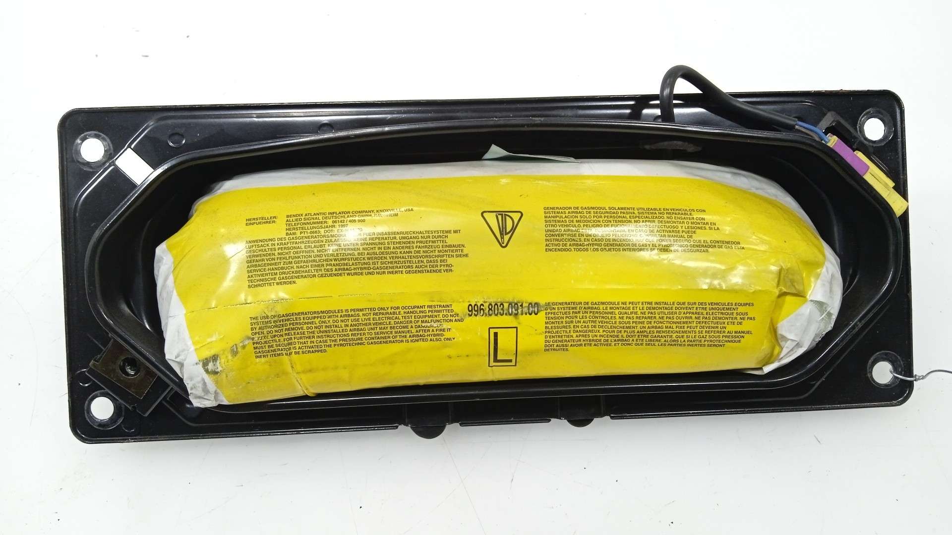 AIRBAG LATERAL DELANTERO IZQUIERDO PORSCHE BOXSTER (TYP 986) 1996-2004 (99680309100 1637385)