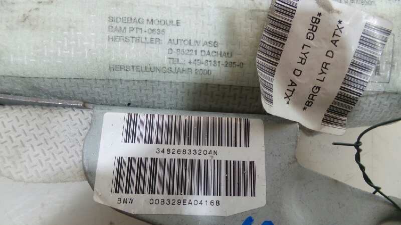 AIRBAG LATERAL DELANTERO DERECHO BMW SERIE 5 BERLINA (E39) 1995-2003 (34826833204N 1173140)
