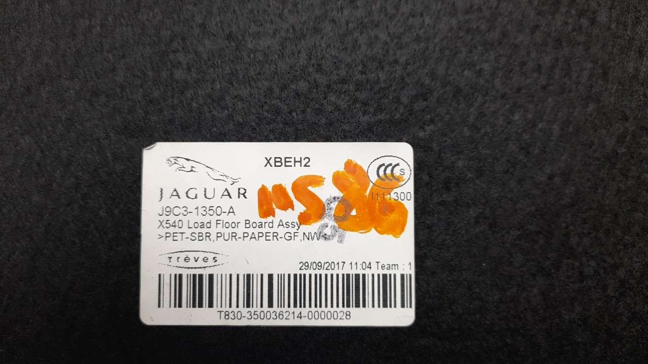 ALFOMBRA MALETERO JAGUAR XF 2007-2015 (J9C31350A 1360901)