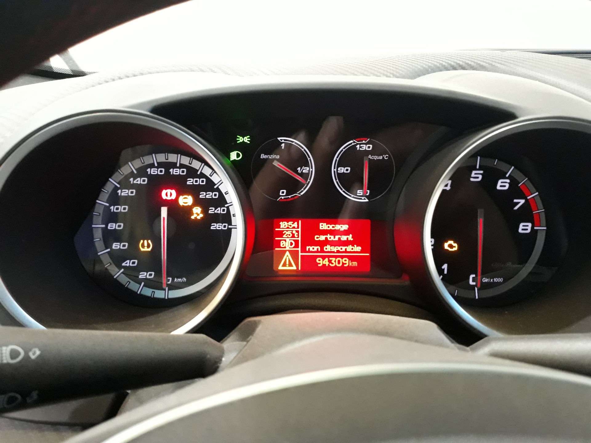 CUADRO INSTRUMENTOS ALFA ROMEO GIULIETTA (191) 2010- (50539108 1337612)