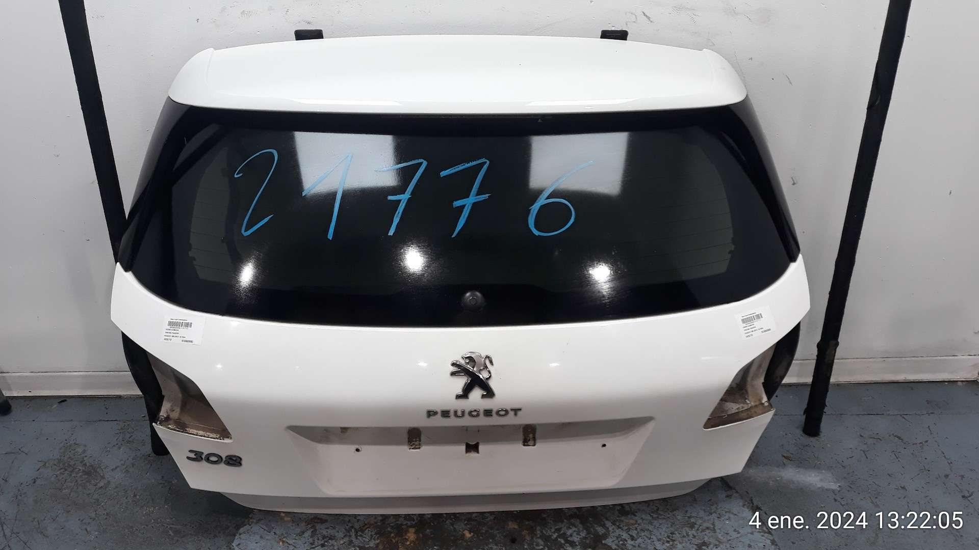 PORTON TRASERO PEUGEOT 308 2013- (1610669880 1476712)