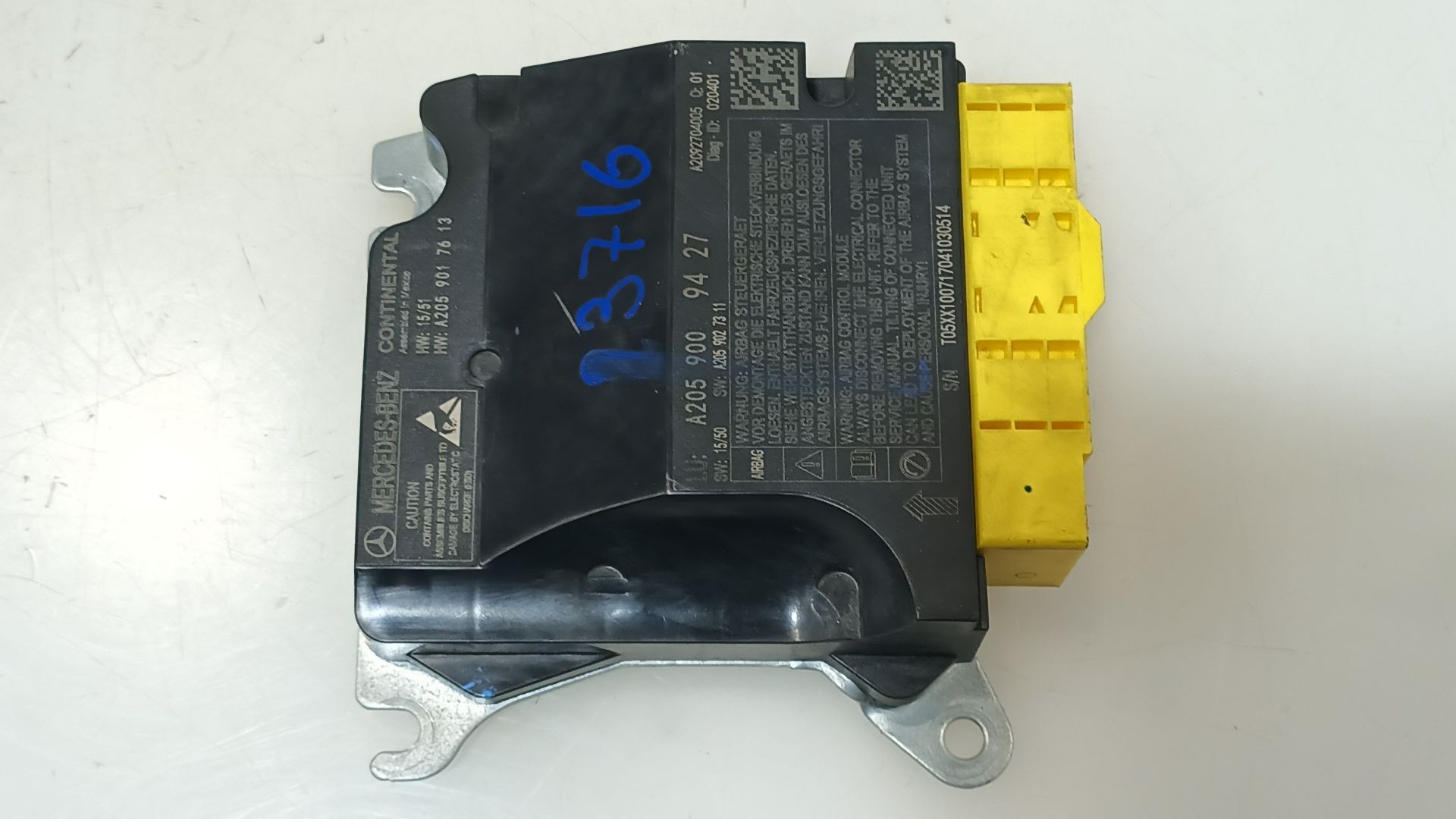 CENTRALITA AIRBAG MERCEDES-BENZ CLASE C (W205) 2013- (A2059009427 1746391)