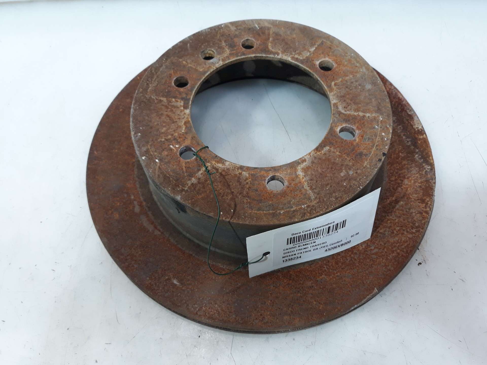 DISCO DE FRENO TRASERO NISSAN PATROL GR (Y61) 1997-2016 (43206VB000 1338234)