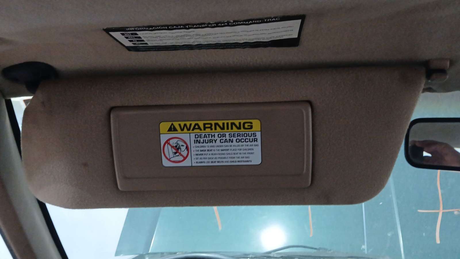 PARASOL IZQUIERDO JEEP CHEROKEE (XJ) 1983-2001 (5FX351K5AC 1759835)