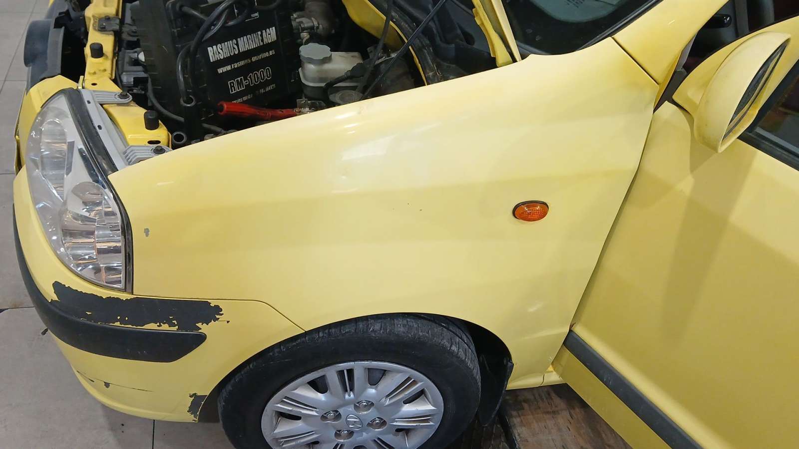 ALETA DELANTERA IZQUIERDA HYUNDAI ATOS (MX) 1997- (6631105360 1772389)