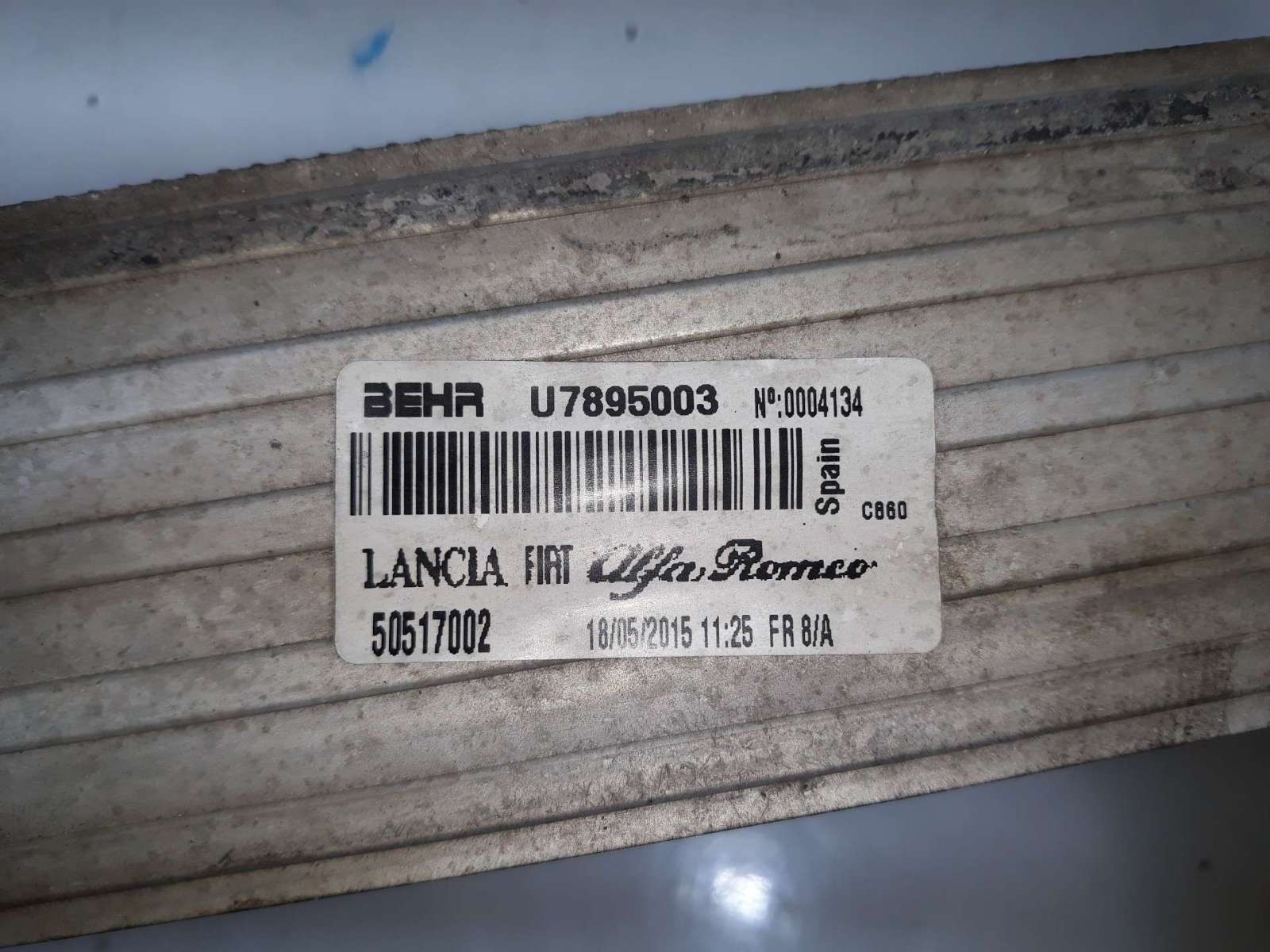 INTERCOOLER ALFA ROMEO GIULIETTA (191) 2010- (50517002 1345020)