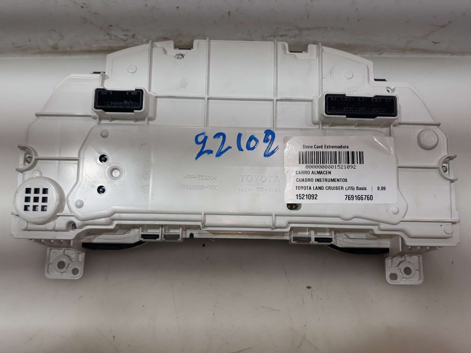 CUADRO INSTRUMENTOS TOYOTA LAND CRUISER (J15) 2009-2017 (769166760 1521092)