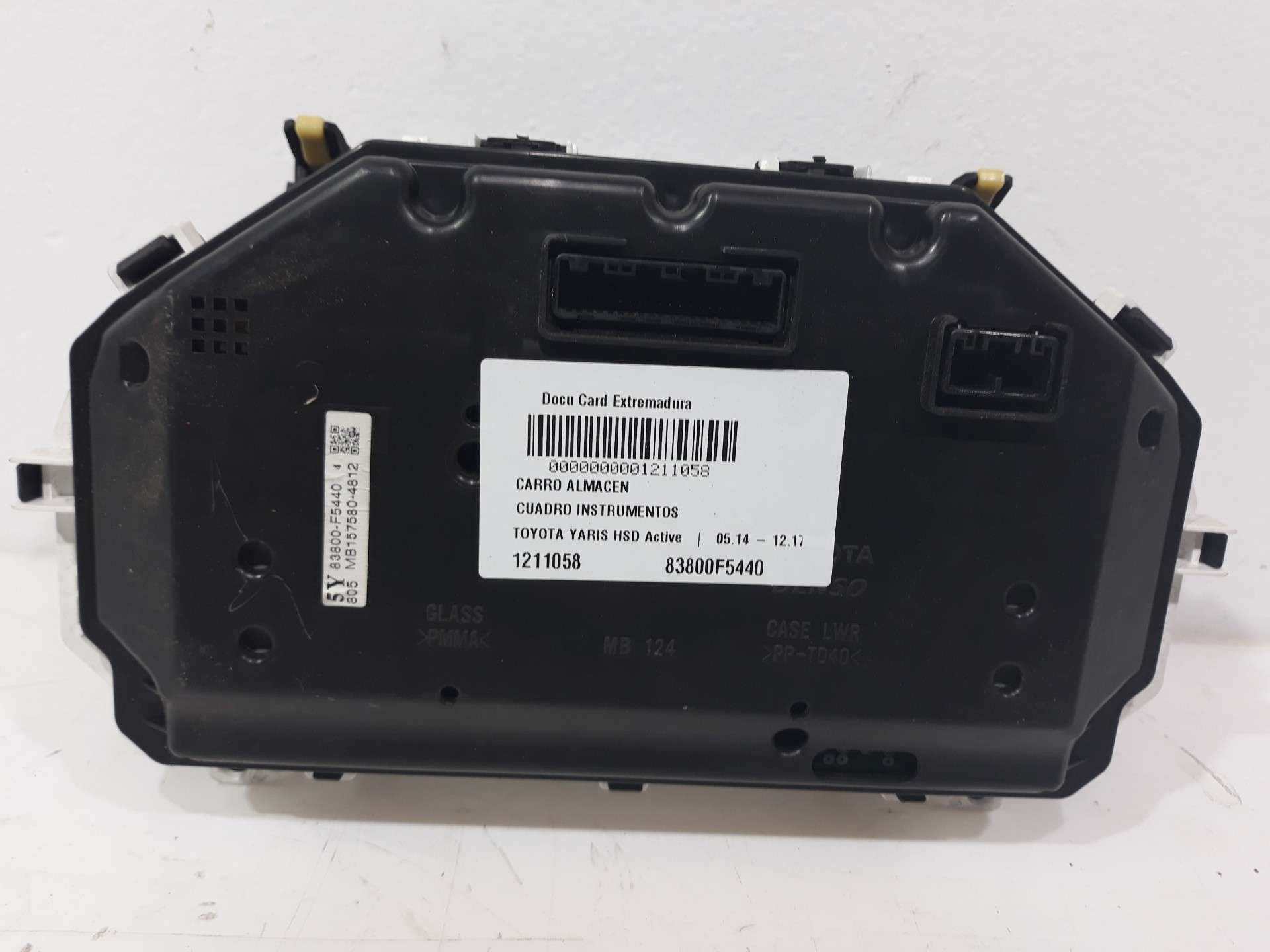 CUADRO INSTRUMENTOS TOYOTA YARIS 2014-2017 (83800F5440 1211058)