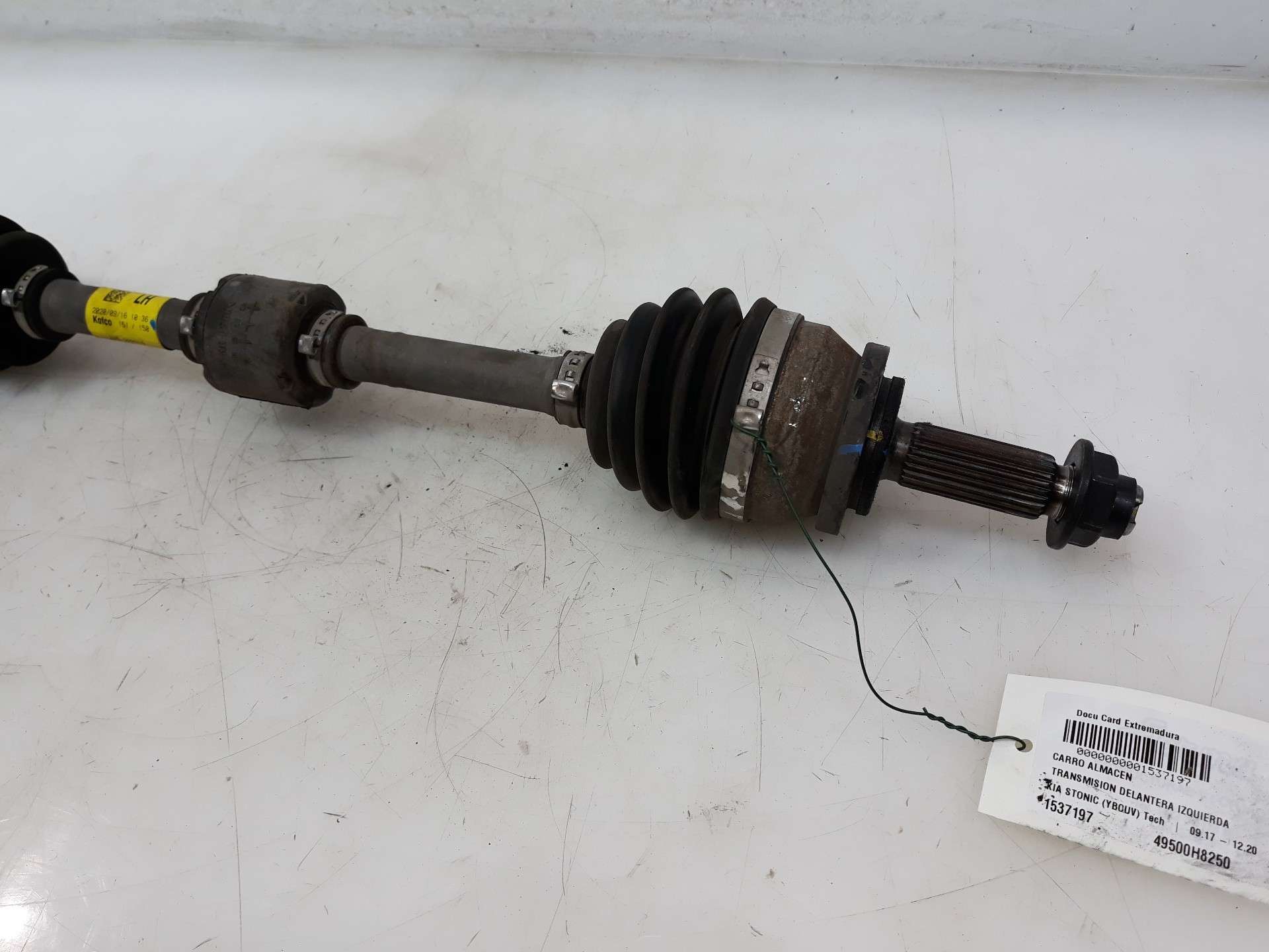 TRANSMISION DELANTERA IZQUIERDA KIA STONIC (YBCUV) 2017- (49500H8250 1537197)