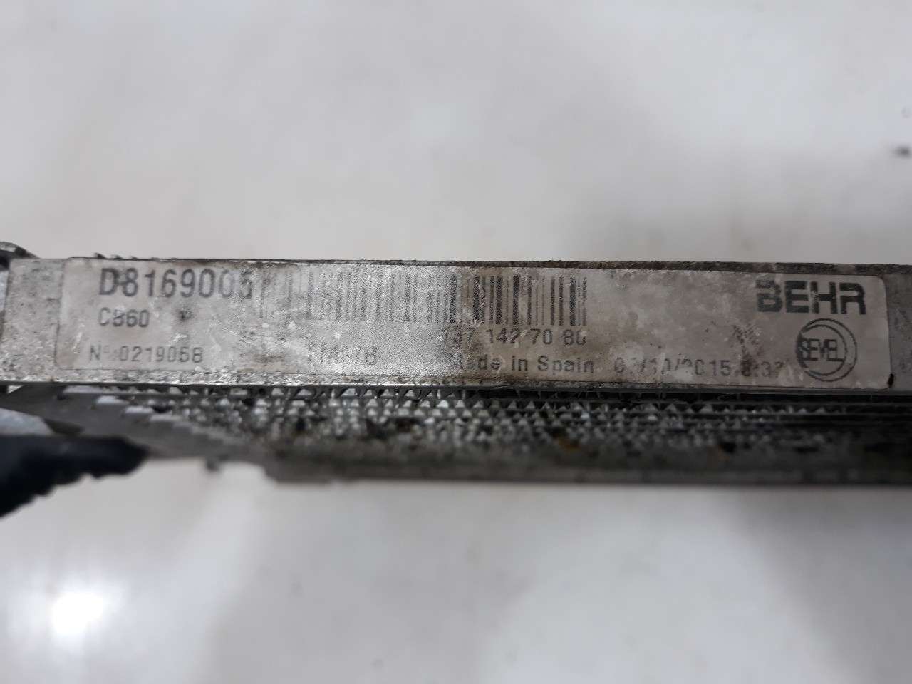 CONDENSADOR / RADIADOR  AIRE ACONDICIONADO CITROËN JUMPER CAJA ABIERTA, DOBLE CABINA (06.2006 =>) 2006-2015 (D8169005 1314624)