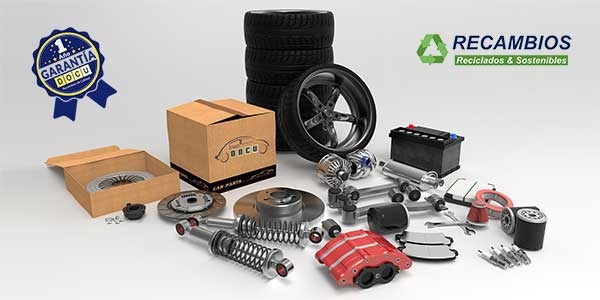 Comprando recambios reciclados ayudas al medio ambiente